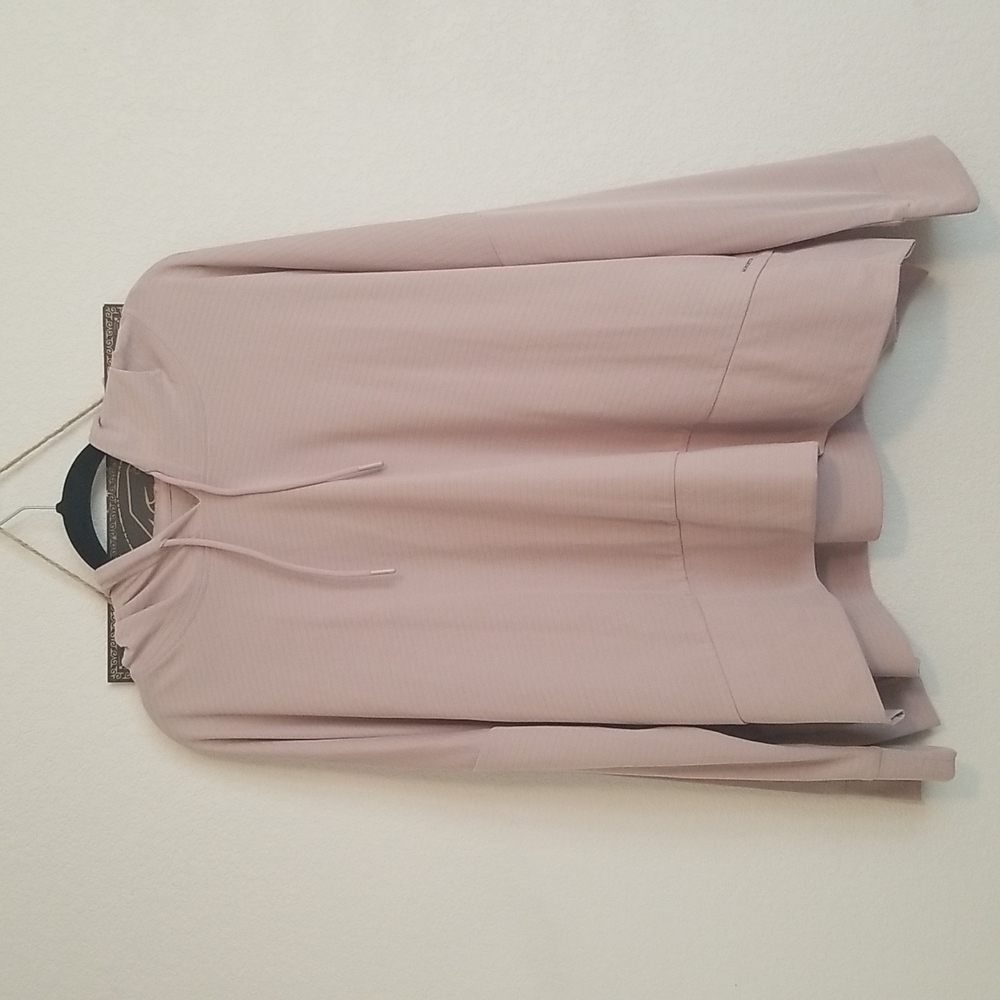 Mondetta cropped/oversized hooded pullover XXL muted blush- NWOT
